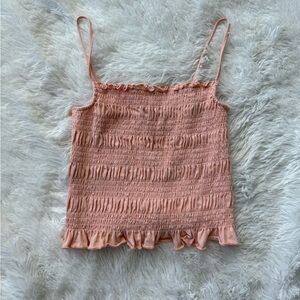 NWOT BCBGeneration Peach Smocked Camisole